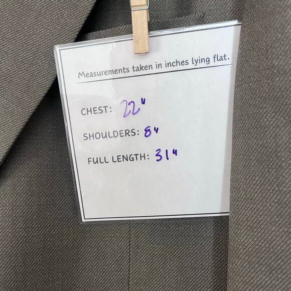 Monsieur by Givenchy Blazer -Tan-Size 43R-Vintage - Picture 12 of 12